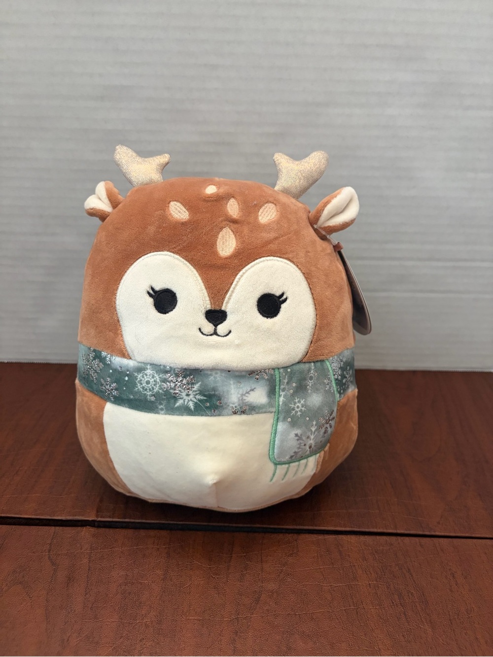 Squishmallows Dawn Deer Plush in Brown, Cream, Teal